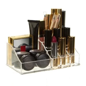 Premier Housewares 9-Compartment Cosmetics Organiser - Clear