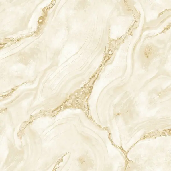 Palmetto Agate Marble Wallpaper Natural Gold Metallic Modern WL-529425