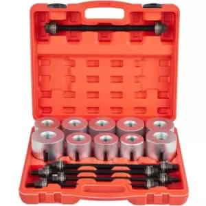 VEVOR 27 PCS Pull and Press Sleeve Kit, 45 # Steel Removal Installation Bushes Bearings Tool Kit, Bush Removal Insertion Sleeve Tool Set Works on Most