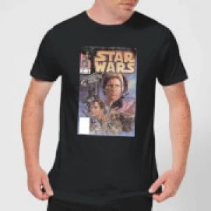 Star Wars Classic Comic Book Cover Mens T-Shirt - Black - S