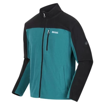 Regatta Fellard Lightweight Full Zip Fleece - PacifcGr/Blk