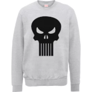 Marvel The Punisher Skull Logo Grey Mens Sweatshirt - XXL - Grey