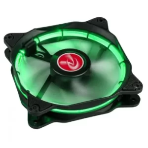 Raijintek Auras 12 Green LED PWM Fan 120mm 2 Pack