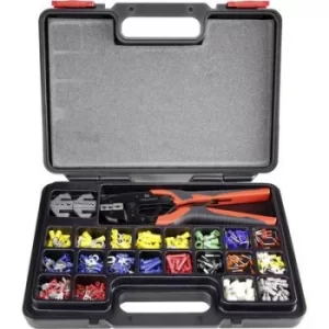 TOOLCRAFT PZ-507 1365635 Crimper set 439 Piece Cable lugs, Blade terminals, Blade terminal receptacles, Butt connectors, Ferrules 0.5 up to 16 mm²