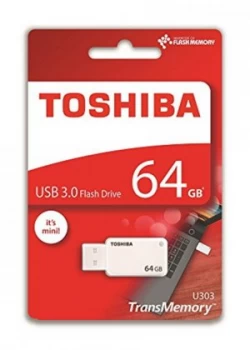 Toshiba TransMemory U303 64GB USB Flash Drive USB 3.0 - THN-U303W0640E4