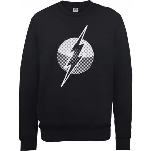 DC Comics - Originals Flash Spot Logo Mens XX-Large Sweatshirt - Black