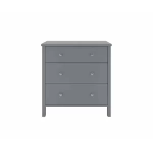 Steens Tromso 3 Drawer Chest of Drawers, Grey