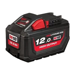 Milwaukee Power Tools M18 HB12 HIGH OUTPUT Slide Battery Pack 18V 12.0Ah Li-ion