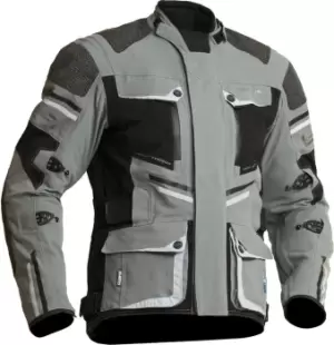 Lindstrands Sunne Waterproof Motorcycle Textile Jacket, black-grey, Size 52, black-grey, Size 52