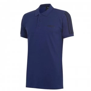 adidas Mens Cotton 3-Stripes Polo Shirt - DkBlue/Navy