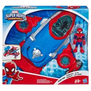 Marvel Superhero Adventures Spider-Man Figure & Jetquarters