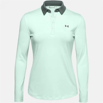 Urban Armor Gear Long Sleeve Signature Pique Polo Shirt Ladies - Green