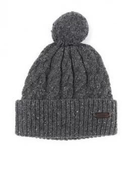 Barbour Seaton Beanie With Pom - Grey