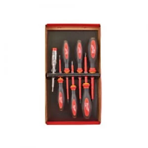 Milwaukee Hand Tools VDE Screwdriver SL/PH/PZ/Tester 7 Piece Set