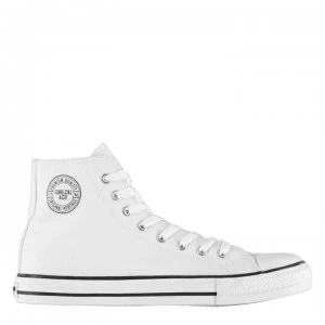 SoulCal Canvas High Mens Trainers - White