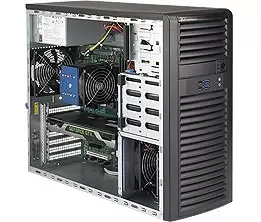 Supermicro SYS-5039C-T PC/workstation barebone Midi-Tower Black...