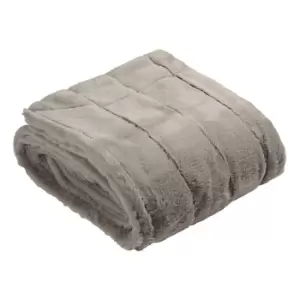 Empress Faux Fur Throw Grey