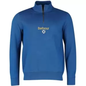 Barbour Trinity Half Zip Sweatshirt - Blue