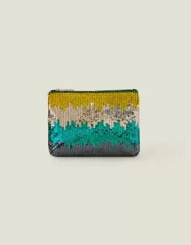 Accessorize Womens Ombre Sequin Pouch