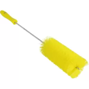 Vikan Pipe brush with handle, medium, Ø 60 mm, pack of 15, yellow