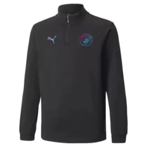 Puma Manchester City FC Zip Top Juniors - Black