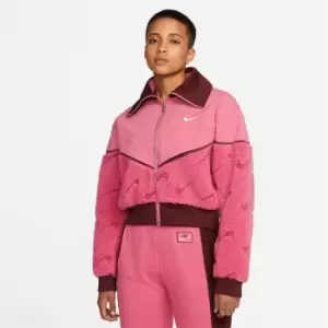 Nike Clash Sherpa Jacket Womens - Pink