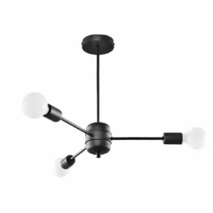 Sollux Chandelier Lango 3 Black