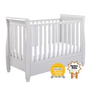 Babymore Eva Drop Side Cot Bed Grey