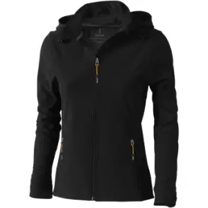 Elevate Womens/Ladies Langley Softshell Jacket (XS) (Solid Black)