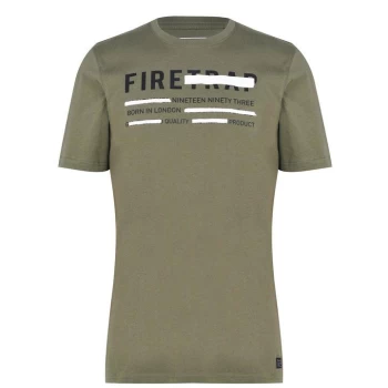 Firetrap Graphic T-Shirt Mens - Green