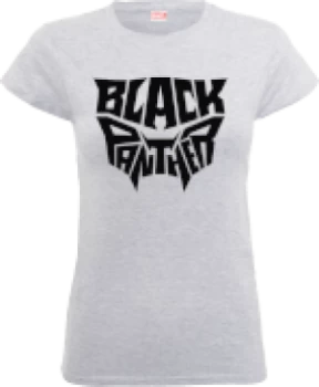 Black Panther Emblem Womens T-Shirt - Grey - M