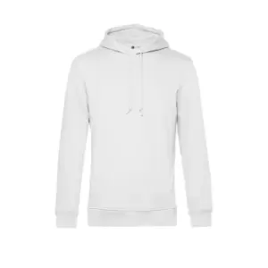 B&C Mens Organic Hoodie (S) (White)