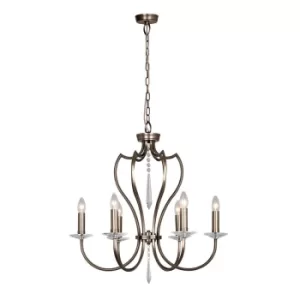 Pimlico 6 Light Chandelier Dark Bronze Finish, E14