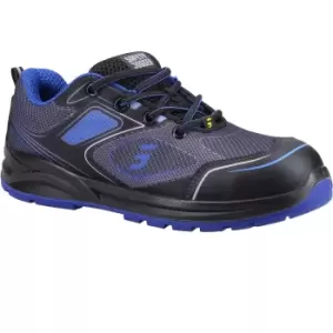 Safety Jogger Mens Cador Safety Trainers (10 UK) (Black/Blue)