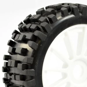 Fastrax 1/8Th Premounted Buggy Tyres 'Rock-Block/12 Spoke'