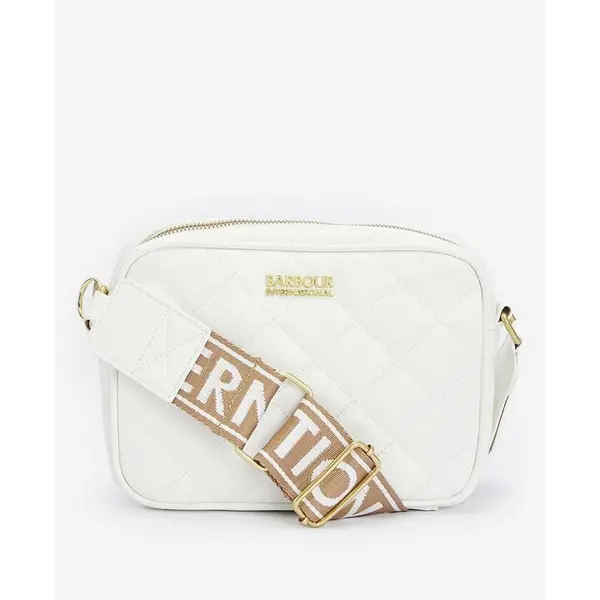 Barbour International Sloane Quilted Crossbody Bag - White One Size