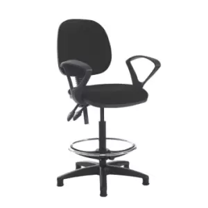 Dams MTO Jota Draughtsmans Chair with Fixed Arms - Curacao Blue