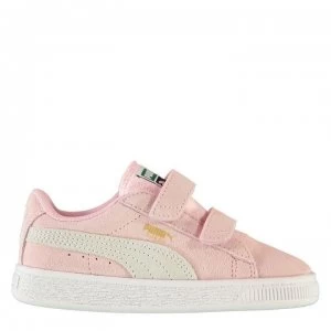 Puma Suede Trainers Infants - Pink Lady/Gold