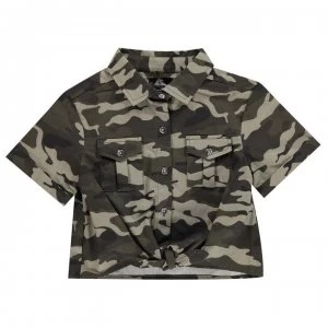 Firetrap Camo Shirt Girls - Camo AOP