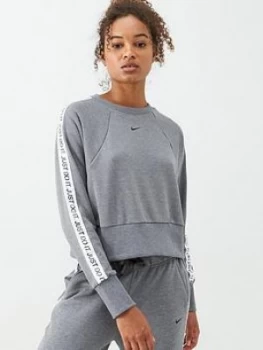 Nike Training Get Fit Jdi Sweat Top - Grey Heather