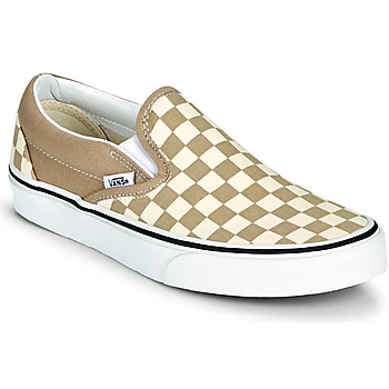 Vans CLASSIC SLIP ON mens Slip-ons (Shoes) in Beige,6,7.5,8,9,9.5,10.5,11,8.5,12,5.5,10