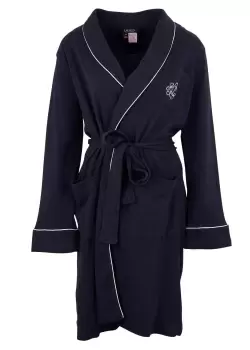 Ralph Lauren Sleep Womens Classic Quilted Collar Robe In Navy