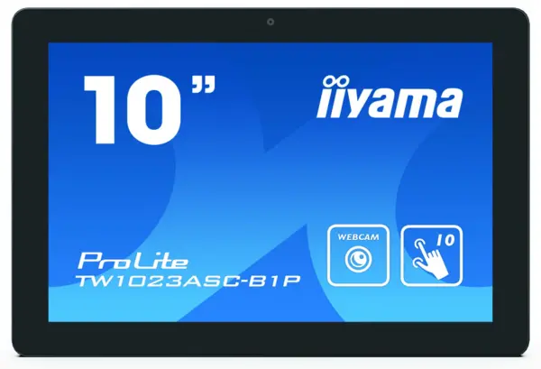 iiyama ProLite TW1023ASC-B1P Touch Screen monitor 25.6cm (10.1") 1280 x 800 pixels Black Multi-touch Multi-user