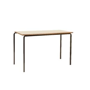 Jemini MDF Edge Beech Top Class Table With Black Frame 1200x600x590mm