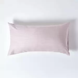 Dusky Pink Violet Egyptian Cotton Ultrasoft Housewife Pillowcase 330 Thread Count, KingSize - Dusky Pink Violet - Dusky Pink Violet - Homescapes