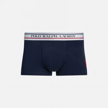 Polo Ralph Lauren Mens Cotton Solid Trunks - Cruise Navy - L