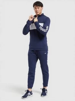 Reebok Essentials Linear Logo Tracksuit - Navy, Size 2XL, Men