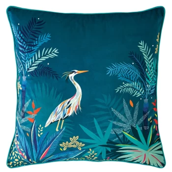 Sara Miller Heron Cushion - Teal