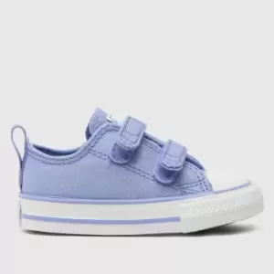 Converse Purple All Star 2v Lo Festival Girls Toddler Trainers