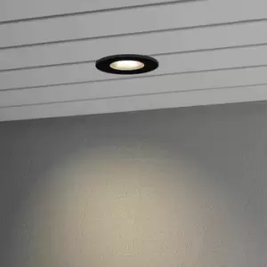 Recessed Outdoor Effect High Power LED 6W Black - Glass Front, IP44